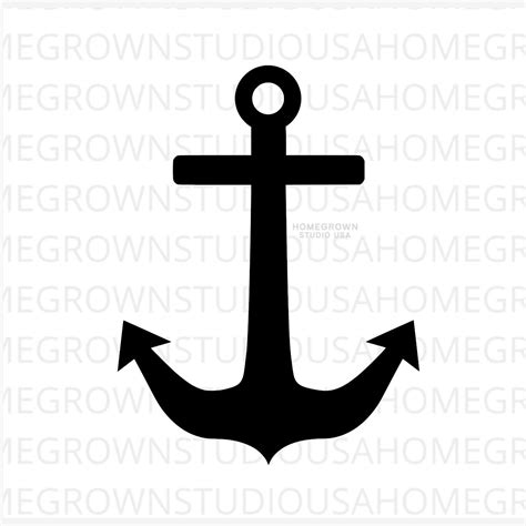 Anchor Svg Anchor Png Clipart Nautical Boat Anchor Etsy