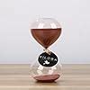 BILOBA 4 8 Inch Puff Sand Timer Hourglass 30 Minutes Copper Color