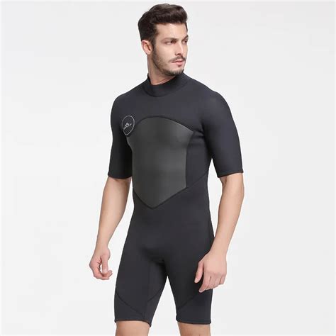 Men Mm Short Sleeve Neoprene Wetsuit Men Warm Winter Swimming Scuba