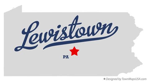 Map of Lewistown, PA, Pennsylvania