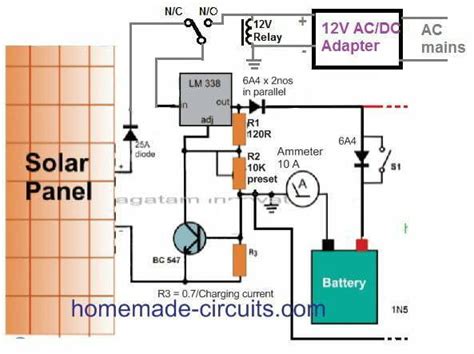 solar panel schematic diagram - Circuit Diagram