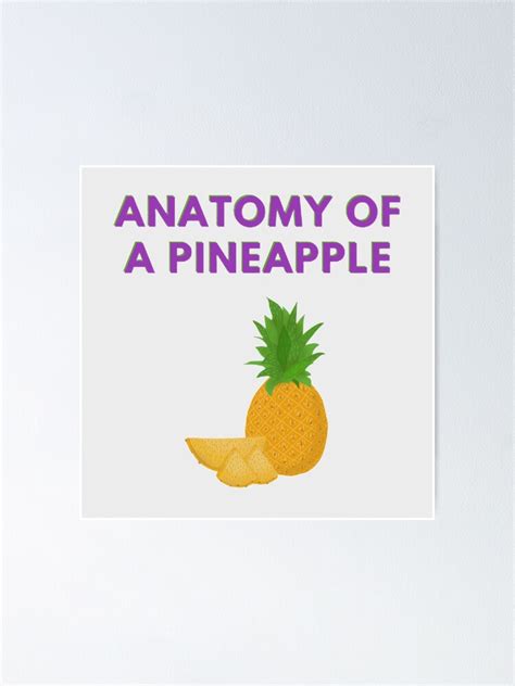 Anatomy Of A Pineapple Art Design Poster For Sale By Ghanshyam03