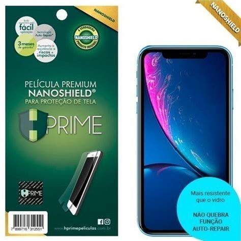 Película Premium Hprime Apple iPhone xr Nanoshield no Shoptime