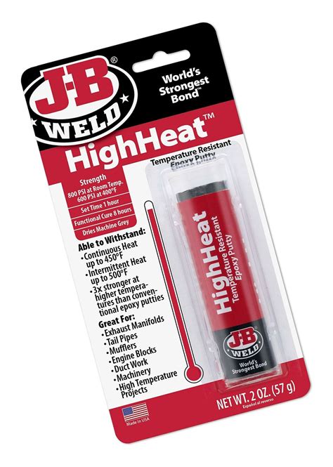 Oz J B Weld Highheat Degree Epoxy Putty Stick Ebay