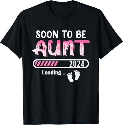 Soon To Be Aunt Est 2024 Mom Pregnancy Announcement T Shirt