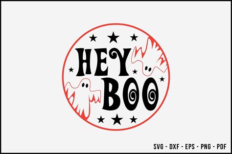 Hey Boo Halloween Sign Svg Graphic By Beecraftr · Creative Fabrica