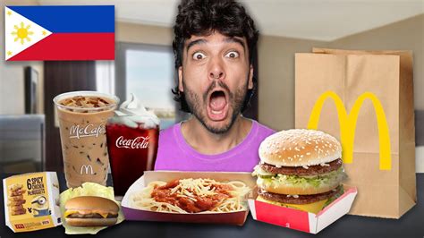 Ordering The Entire Mcdonalds Philippines Menu Youtube