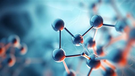 Premium AI Image Abstract Background Of Atom Or Molecule Structure