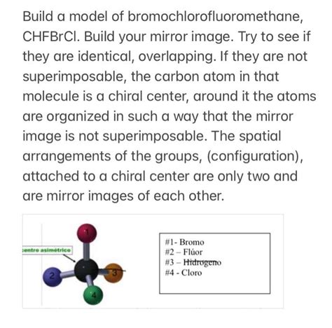 Solved Build A Model Of Bromochlorofluoromethane Chfbrcl