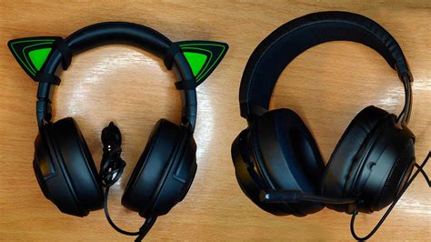 Razer Kraken Kraken X Lite Kitty Ears Wired Gaming Headsets Black