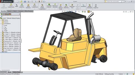 Solidworks Tutorial Forklift 25 Assembly1 Youtube