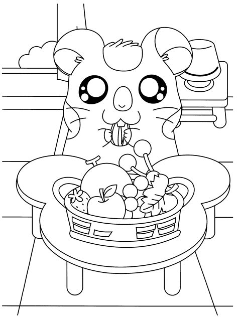 130 dessins de coloriage Hamtaro à imprimer sur LaGuerche Page 10