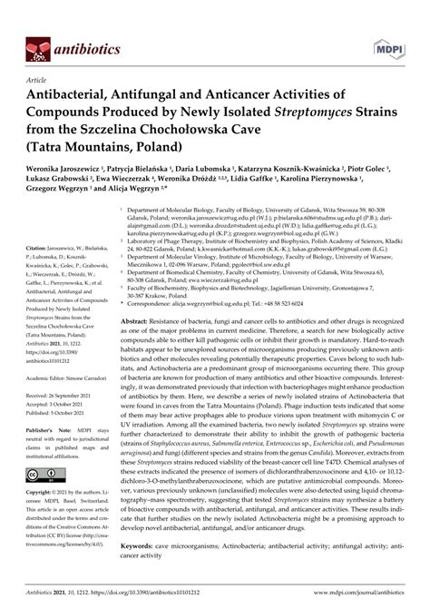 Pdf Antibacterial Antifungal And Anticancer Activities Of Compounds