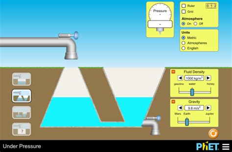 Under Pressure - Pressure | Fluids | Density - PhET Interactive Simulations