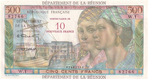 Billet R Union Francs Pointe Pitre Surcharg Nf