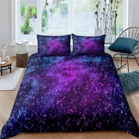 Housse Couette X Univers De Ciel Toil Violet D Imprim E