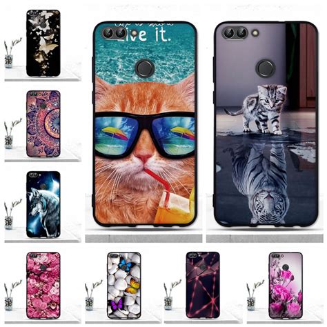 Tpu Macio Coque Caso Para Huawei P Smart Desfrutar 7 S Caso Capa 3d Silicone Caso De Telefone De