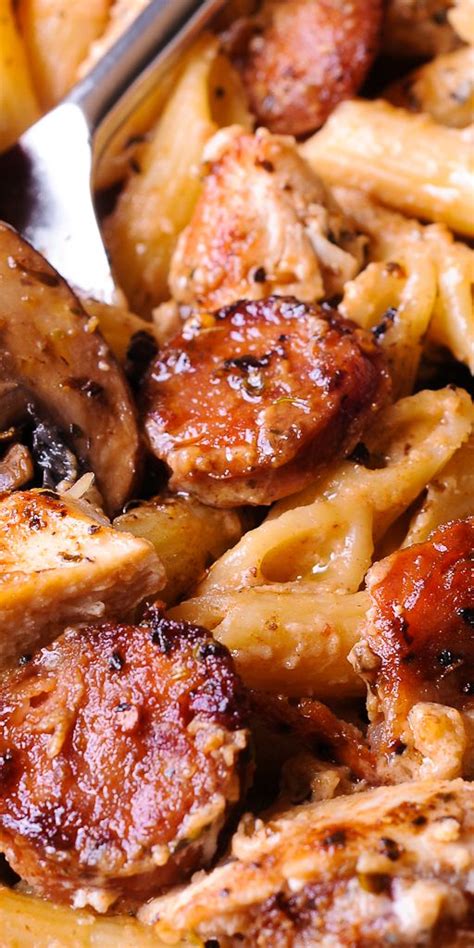 Creamy Cajun Chicken Pasta With Smoked Sausage Healthy Living And