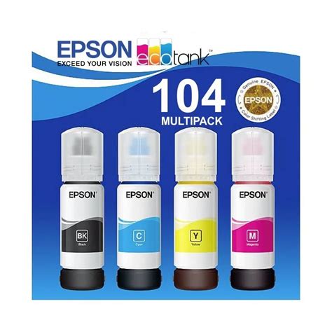 Botellas De Tinta Epson Original De Ml Multipack Para Ecotank