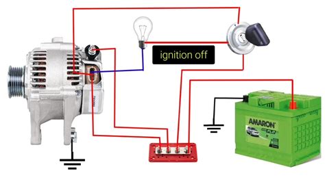 How To Connection 3 Pin Alternator How To Wiring Car Alternator Alternator Wiring Diagram