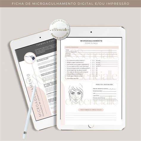 Ficha De Anamnese De Microagulhamento Elo Produtos Especiais