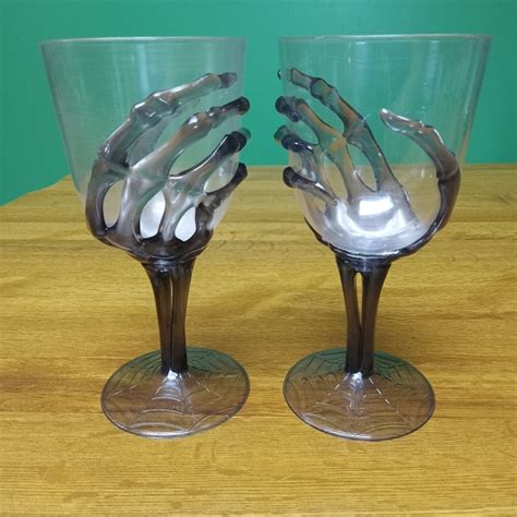 Halloween Holiday Skeleton Hand Halloween Goblets Plastic Wine