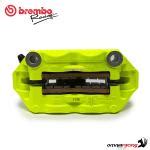 Pair Of Brembo Racing Radial Yellow Fluo Monobloc M4 Brake Calipers