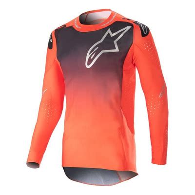 Maillot Cross Alpinestars Supertech Foster Blanc Noir Rouge