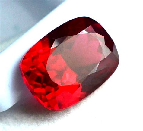 Ct Natural Burmese Red Ruby Flawless Cushion Cut Loose Certified