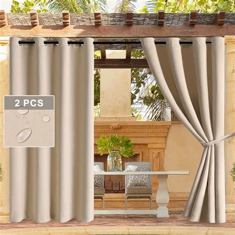 Amazon DWCN Outdoor Curtains For Patio Waterproof Curtains 84