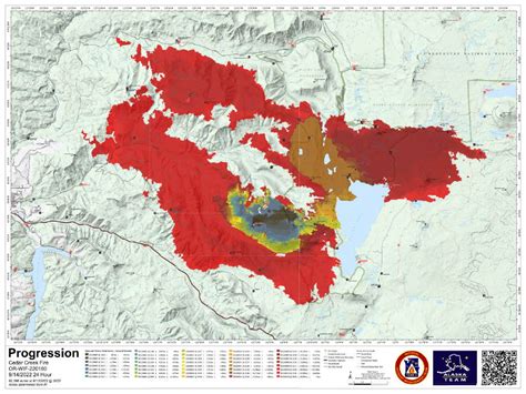 Cedar Creek Fire Still Active Not Growing Now Containment Still 0