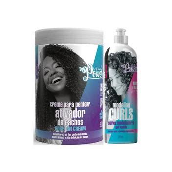 Kit Soul Power Creme Ativador Cachos G E Gel Seiva Ml Ativador