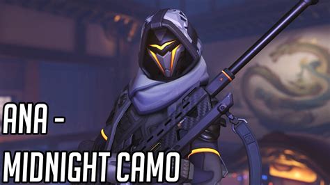 Ana Midnight Camo Skin Showcase Overwatch Youtube