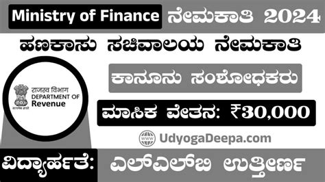 Ministry Of Finance Recruitment