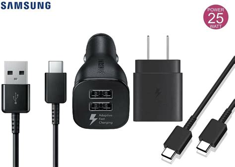 Buy Original Samsung Galaxy S20 Fe Super Fast Charging 25w Wall Charger Dual Port Car Charger