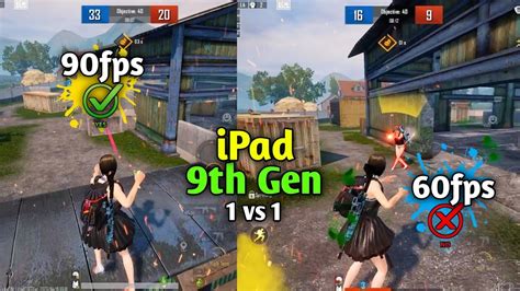 Ipad 9th Gen 90 Fps Vs 60 Fps Mobile Player Test Tdm 1v1 🔥 Ipad 9th