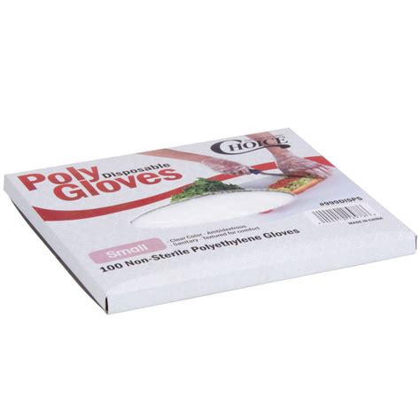 Choice Disposable Poly Gloves Small For Food Service 100pack