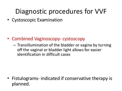 Vesico Vaginal Fistula Vvf Ppt