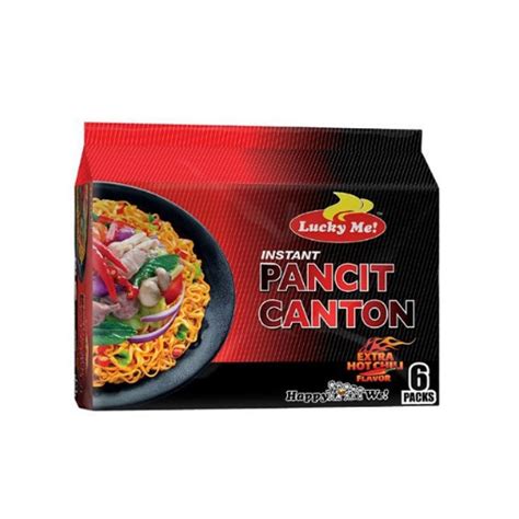 Lucky Me Pancit Canton 80g 6 Packs Extra Hot Chili Chilimansi