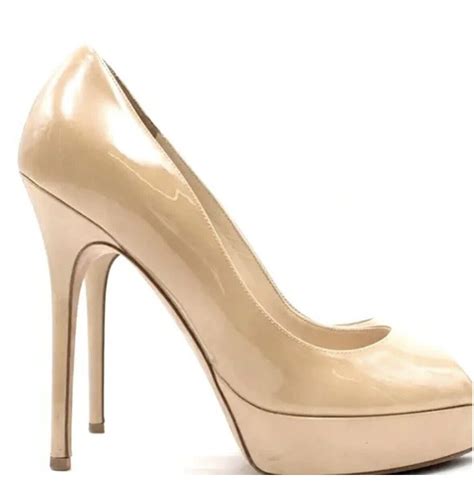 Jimmy Choo Patent Leather Nude Gem