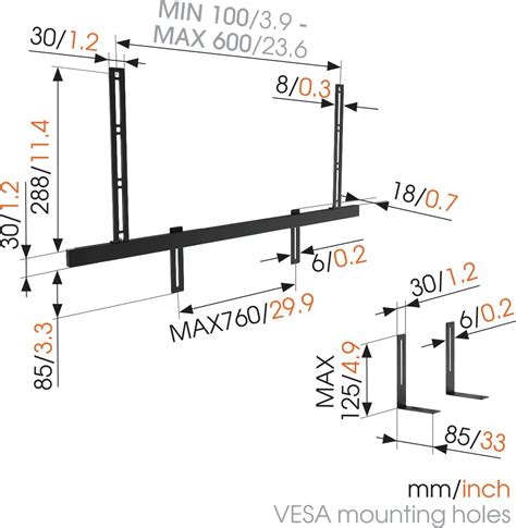 Vogels SOUND 3550 Sound Bar Mount ESvet