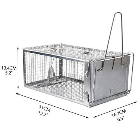 Gingbau Humane Rat Trap Live Chipmunk Mouse Cage Trap For Indoors And