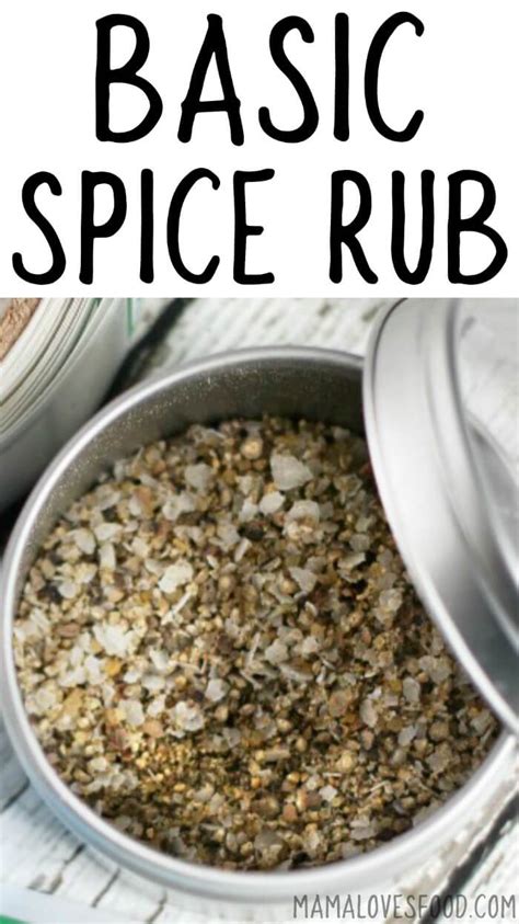 Spice Rub - Basic Spice Rub Recipe - Mama Loves Food