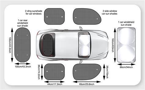 Amazon Tallew Pieces Uv Protection Car Window Shades Set