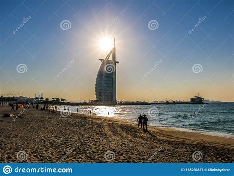 Waterfront View Of Burj Al Arab Seven Star Hotel A View From Jumeirah