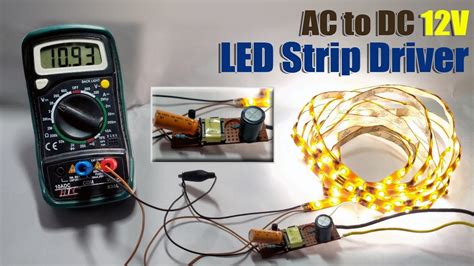 How To Build AC To DC 12V LED Strip Driver Circuit YouTube