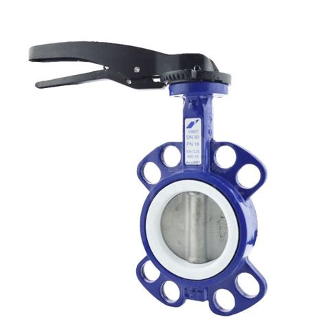 Ductile Iron Wafer Butterfly Valve Ptfe Liner Valves Online