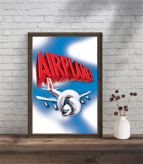 Airplane Movie Poster Movie Home Decor Room Decor Wall Art - Etsy