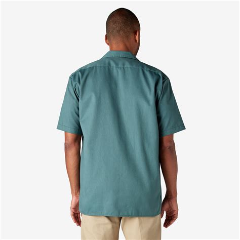 Short Sleeve Work Shirt Lincoln Green Xl Mens Shirts Dickies