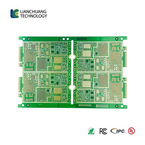 10 Layer HDI RF PCB 0 8mm Thick Immersion Gold OSP Mechanical Hole